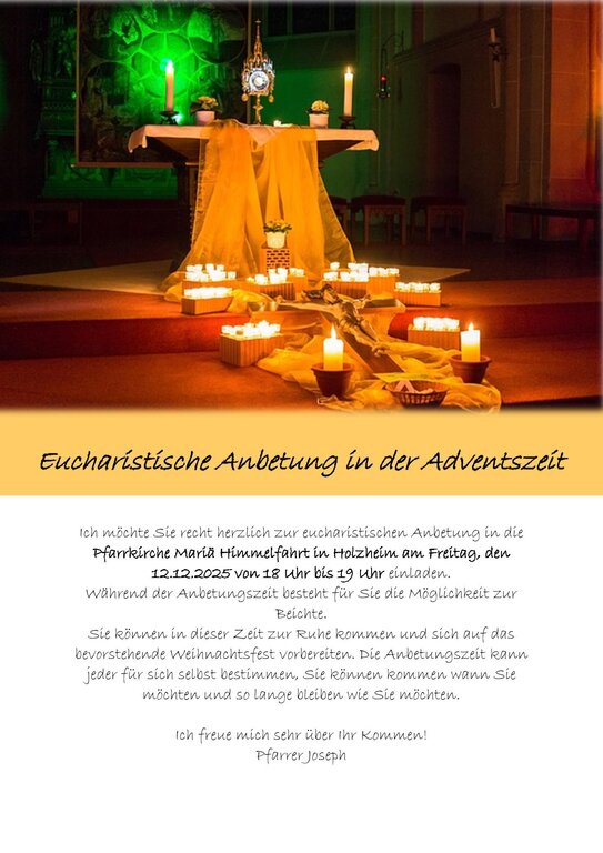 Eucharistische Anbetung Weihnachten 2025 1