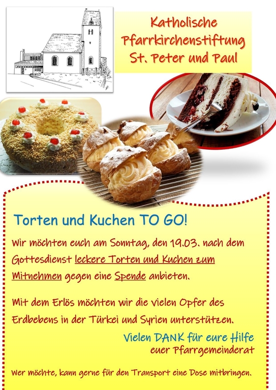 Flyer Kuchen to go 2023