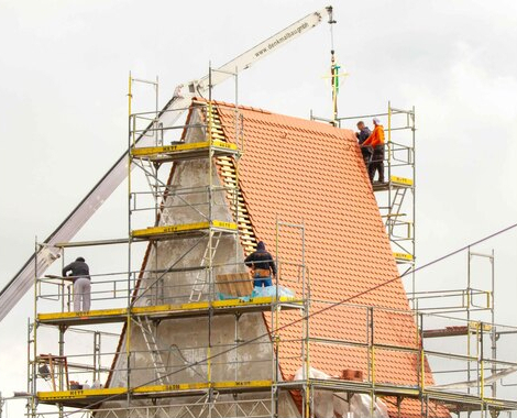 kirchenrenovierung etting 2024 turmdach 4