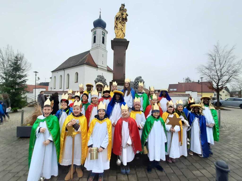 Sternsinger Mariensäule