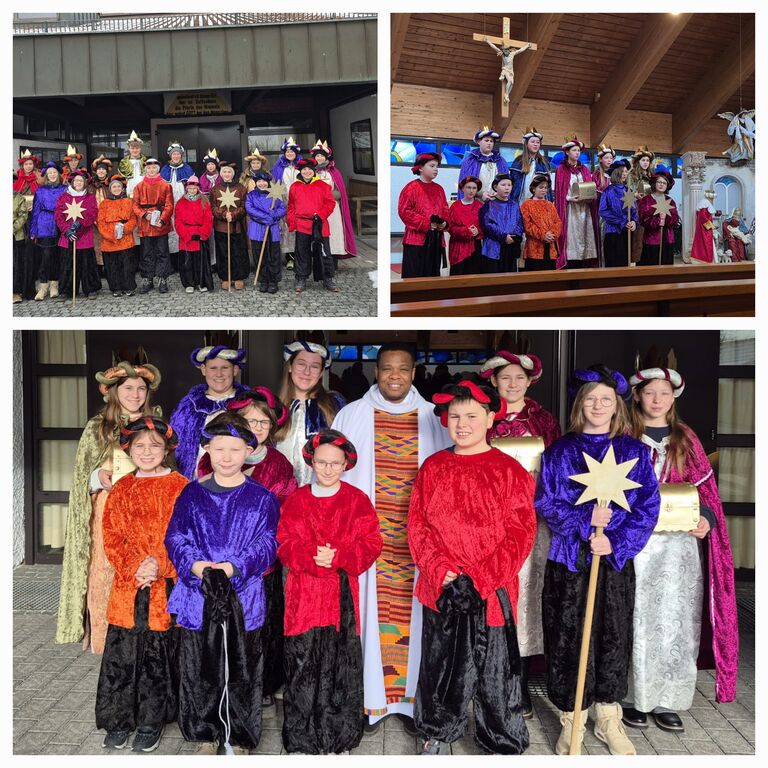 Gruppenfoto der Sternsinger Münster 2026